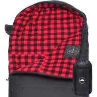 [아마존베스트]Tough Outdoors All Season XL Sleeping Bag for Big and Tall Adults - Ideal for Warm/Cold Weather Camping and Hiking - Wide, Oversized & Waterproof Hooded Sleeping Bag with Free Compression Sack