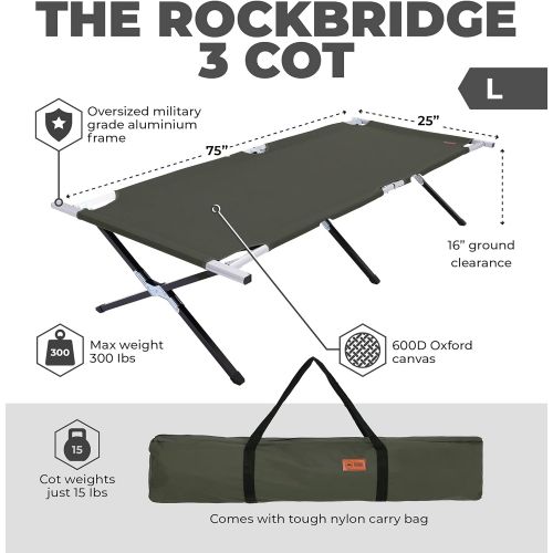  [아마존베스트]Tough Outdoors Camping Cot for Adults - Folding Sleeping Cots - Portable Military / Army Camp & Beach Bed - Foldable & Heavy Duty Fold Up Travel Tent Cots for Hunting & Backpacking - Free Organiz