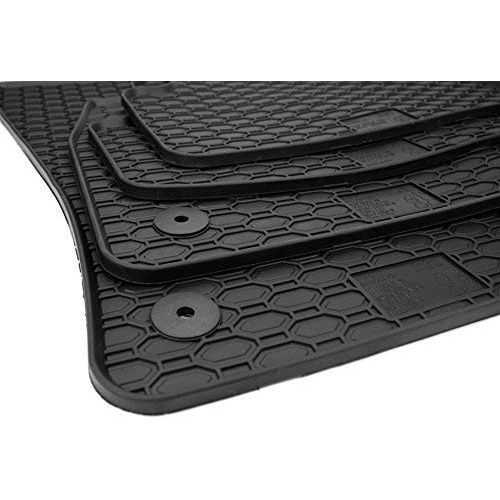  ToughPRO OtoLiman Passat B8 Black 2012-2013 Car%100 Rubber Front Rear Floor Mats All Weather Heavy Duty Tall Channel-Custom Fit for Passat