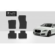 ToughPRO Floor Mats Set - All Weather - Heavy Duty - Black Rubber - Compatible for Jaguar XF 2017-2018-2019 AWD Model Only