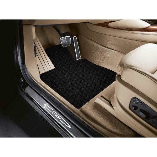  ToughPRO Infiniti Q50 Floor Mats Set - All Weather - Heavy Duty - Black Rubber - 2014-2015-2016-2017-2018-2019