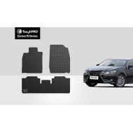 ToughPRO Floor Mats Set (Front Row + 2nd Row) Compatible with Lexus ES350 - All Weather - Heavy Duty - (Made in USA) - Black Rubber - 2013, 2014, 2015, 2016, 2017, 2018