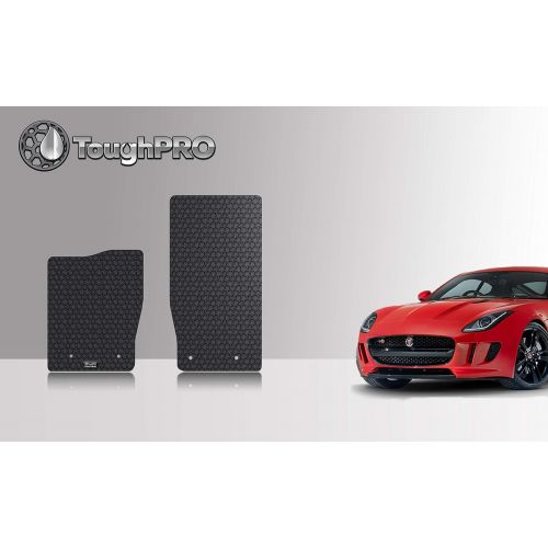  ToughPRO Jaguar F-Type Floor Mats Set - All Weather - Heavy Duty - Black Rubber- 2014-2019