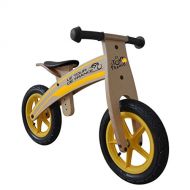 Tour De France Tour de France Wood Running/Balance Bike, 12 inch Wheels, Kids Bike, Wood Grain Color