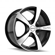 Touren TR9 16 Machined Black Wheel / Rim 5x5 with a 40mm Offset and a 72.62 Hub Bore. Partnumber 3190-6773M
