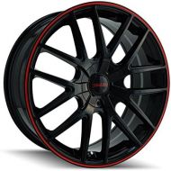 Touren TR60 3260 BLACK Wheel (18 x 8. inches /5 x 115 mm, 20 mm Offset)