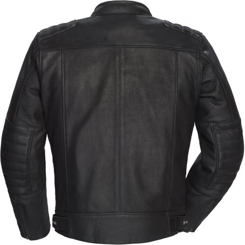  Tourmaster TourMaster Mens Blacktop Leather Motorcycle Jacket (Black, X-Large)