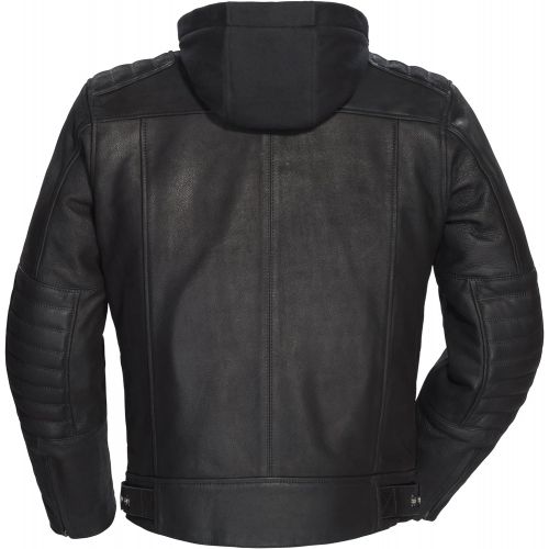  Tourmaster TourMaster Mens Blacktop Leather Motorcycle Jacket (Black, X-Large)