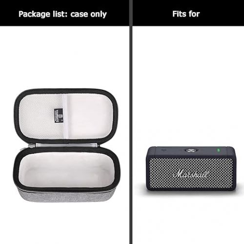  Hard Case for Marshall Emberton & Emberton II Bluetooth Portable Speaker, Protective Carrying Storage Bag Black