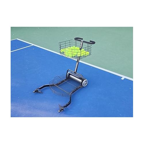  Tourna Ballport High Capacity Tennis Ball Mower, Black