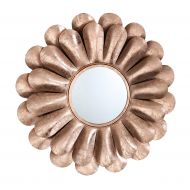 Tov Furniture TOV-C18143 Blossom Glamorous Round Wall Mirror, 32 Rose Gold