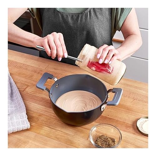  Tovolo Flex-Core Long-Handled Silicone Jar Scraper Spatula (Viva Magenta), Stainless Steel Handle, Heat-Resistant Silicone Head With Curved Front for Scooping & Scraping, Dishwasher-Safe & BPA-Free