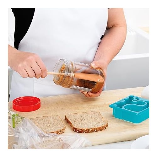  Flex-Core Jar Scraper Wood Handle - Apricot