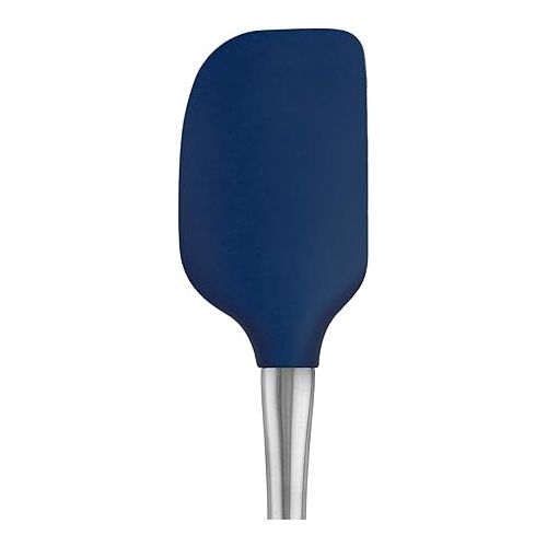  Tovolo Flex-Core Stainless Steel Handled Spatula Heat-Resistant & BPA-Free Silicone Turner Head, Cast Iron & Non-Stick Cookware, Dishwasher-Safe, Deep Indigo