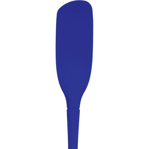  Tovolo Flex-Core Flexible Edge Blender Extra-Long Handle Angled Head Reaches Below Blades, Silicone Spatula for Smoothies & Blended Cocktails, 1 EA, Stratus Blue