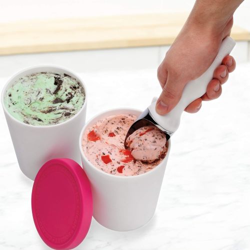  [아마존베스트]Tovolo Tight-Fitting, Stack-Friendly, Sweet Treat Ice Cream Tub - Pink