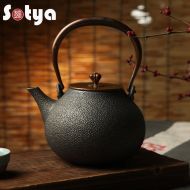 Towa Cast Iron Teapot,Sotya Japanese Tetsubin Tea Kettle with Insulation Handle