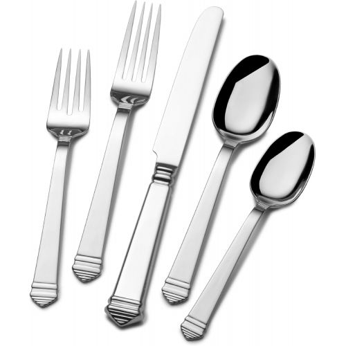  Towle 45-Piece Colonnade Stainless Steel Flatware Set, Set of 8