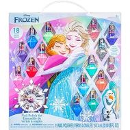 Townley Girl Disney Frozen Non-Toxic Peel-Off Nail Polish Set with Shimmery and Opaque Colors with Nail Gems for Girls Ages 3+, Perfect for Parties, Sleepovers and Makeovers, 18 Pc Set