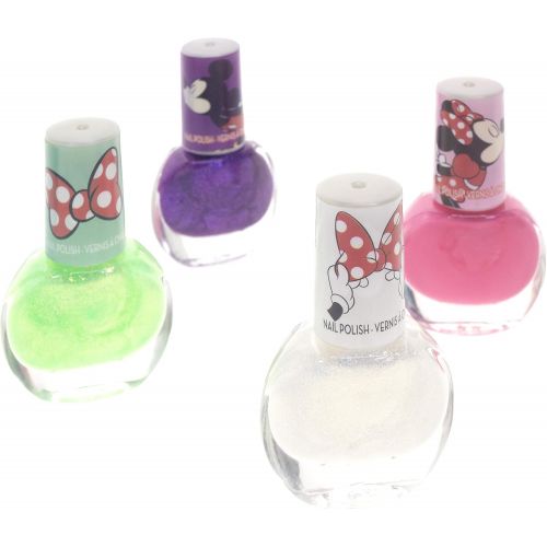  Disney Minnie Mouse Townley Girl Non Toxic Peel Off Nail Polish Set for Girls, Glittery and Opaque Colors,18 PcsPerfect for Parties Sleepovers Makeovers Birthday Gift for Girls 3