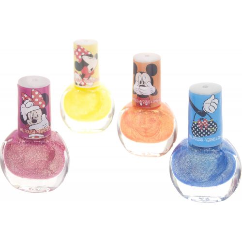  Disney Minnie Mouse Townley Girl Non Toxic Peel Off Nail Polish Set for Girls, Glittery and Opaque Colors,18 PcsPerfect for Parties Sleepovers Makeovers Birthday Gift for Girls 3