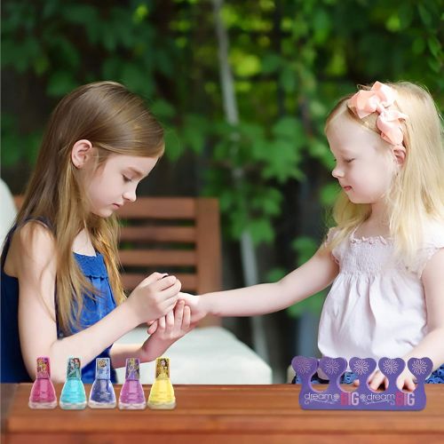  Disney Princess Townley Girl Non Toxic Peel Off Water Based Natural Safe Quick Dry Nail Polish Gift Kit Set for Kids Toddlers Girls Glittery and Opaque Colors Ages 3+ (18 Pcs)