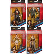 Toy Set 4 Figures DC Comics Multiverse Wonder Woman Caped, Steve Trevor, Queen Hippolyta, Diana of Themyscira Figure, 6
