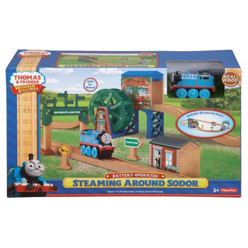  Toy Dreamer and ships from Amazon Fulfillment. Fisher-Price Thomas & Friends Wooden Railway, Steaming Around Sodor - Battery Operated