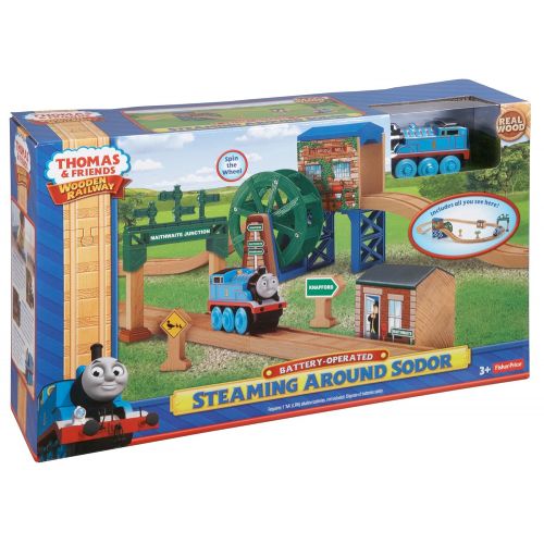  Toy Dreamer and ships from Amazon Fulfillment. Fisher-Price Thomas & Friends Wooden Railway, Steaming Around Sodor - Battery Operated