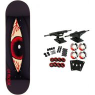 TOY MACHINE Skateboard Complete Bloodshot Black 8.125