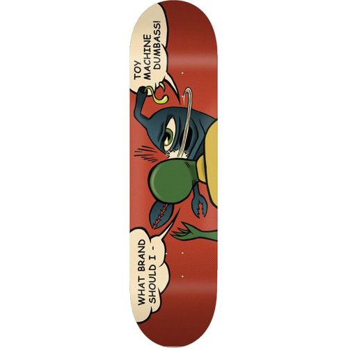  Toy Machine Skateboards Slap Skateboard Deck - 8.25 x 32 with Mob Grip Perforated Black Griptape - Bundle of 2 Items