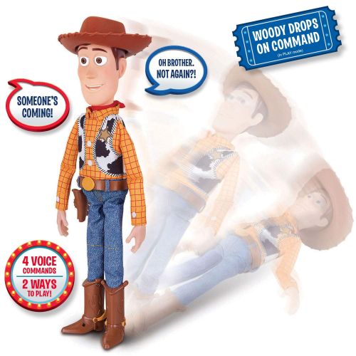  Toy Story Disney Pixar 4 Sheriff Woody, with Interactive Drop-Down Action