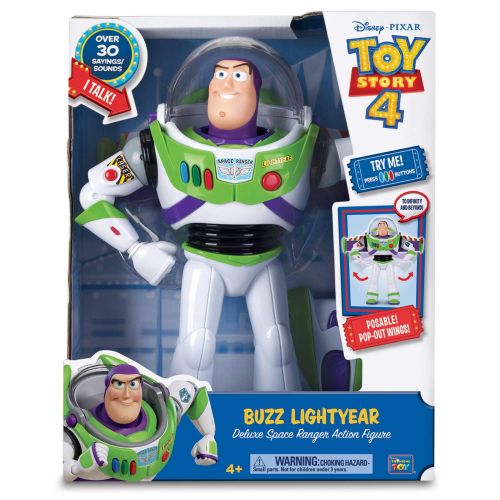  Toy Story Disney Pixar 4 Buzz Lightyear Deluxe Space Ranger Action Figure. Amazon Exclusive