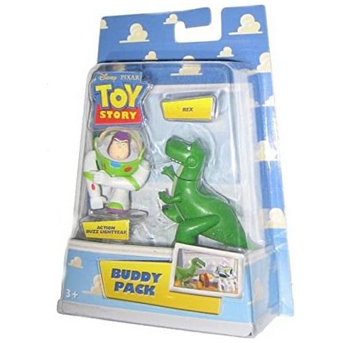  Toy Story Disney / Pixar Mini Figure Buddy Pack Action Buzz Lightyear and Rex