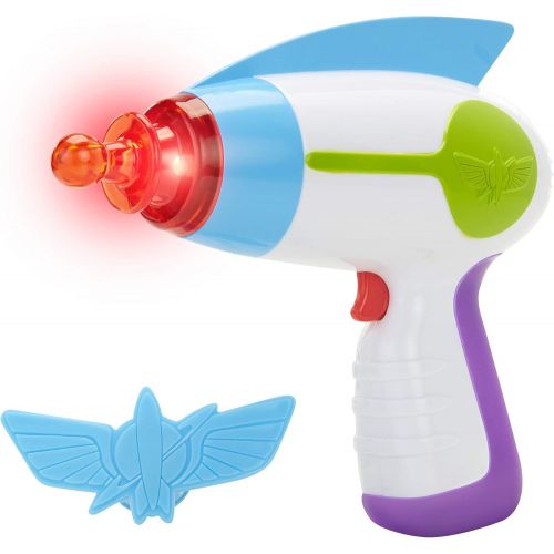  Toy Story Disney 4 Buzz Lightyear Blaster Toy Space Ranger Set, Includes Star Command Badge - Light & Sound! Perfect for Kids, Boys Halloween Costume Prop