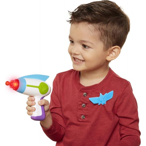  Toy Story Disney 4 Buzz Lightyear Blaster Toy Space Ranger Set, Includes Star Command Badge - Light & Sound! Perfect for Kids, Boys Halloween Costume Prop