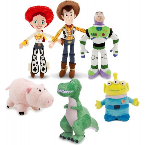  Toy Story Disney Mini Bean Bag Plush Buzz Woody Jessie Rex Alien Hamm Figure Set Collector Toy Bundle