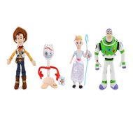 Toy Story 4 Exclusive Set of 4 Mini Bean Bag Plush Figures: Woody, Forky, Bo Peep and Buzz Lightyear apr. 12-Inch Each
