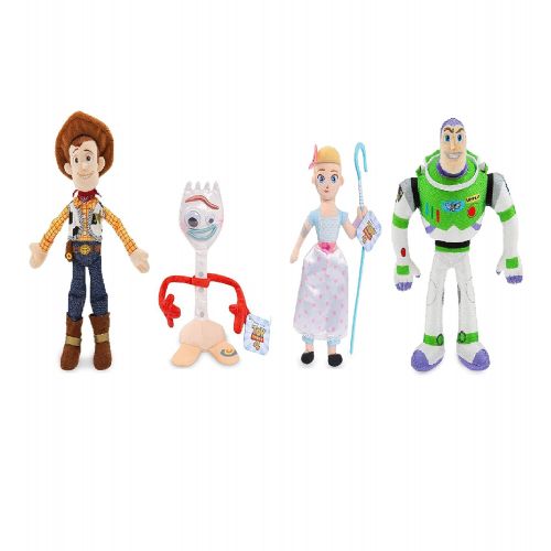  Toy Story 4 Exclusive Set of 4 Mini Bean Bag Plush Figures: Woody, Forky, Bo Peep and Buzz Lightyear apr. 12-Inch Each