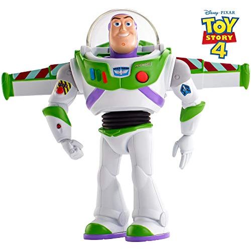  Toy Story 4 Disney Pixar Toy Story Ultimate Walking Buzz Lightyear, 7 in Tall Figure with 20+ Sounds and Phrases, Walking Motion and Expandable Wings, Gift for Kids 3 Years and Older with Expa