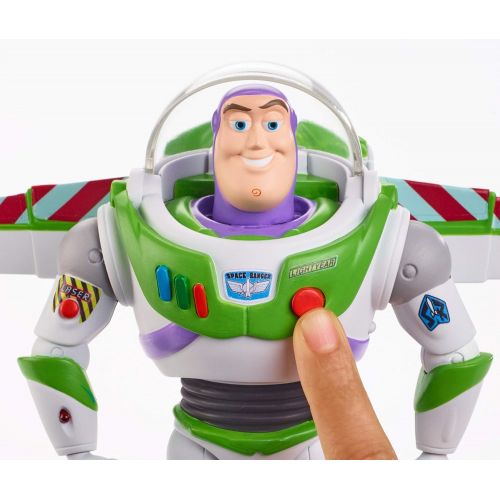  Toy Story 4 Disney Pixar Toy Story Ultimate Walking Buzz Lightyear, 7 in Tall Figure with 20+ Sounds and Phrases, Walking Motion and Expandable Wings, Gift for Kids 3 Years and Older with Expa