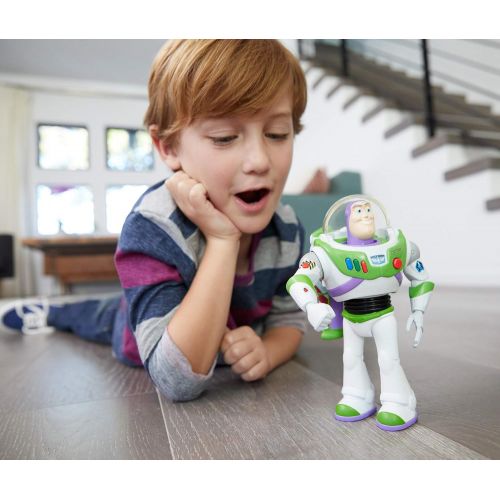  Toy Story 4 Disney Pixar Toy Story Ultimate Walking Buzz Lightyear, 7 in Tall Figure with 20+ Sounds and Phrases, Walking Motion and Expandable Wings, Gift for Kids 3 Years and Older with Expa