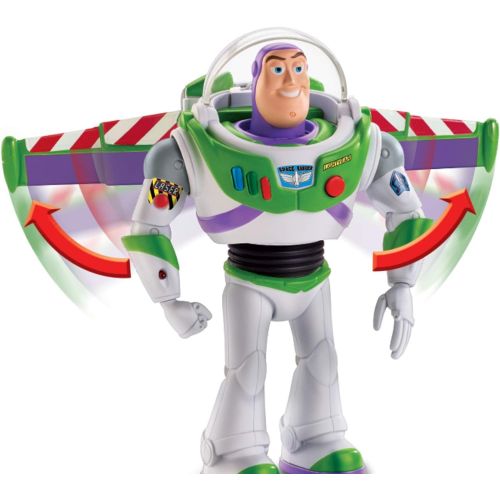  Toy Story 4 Disney Pixar Toy Story Ultimate Walking Buzz Lightyear, 7 in Tall Figure with 20+ Sounds and Phrases, Walking Motion and Expandable Wings, Gift for Kids 3 Years and Older with Expa