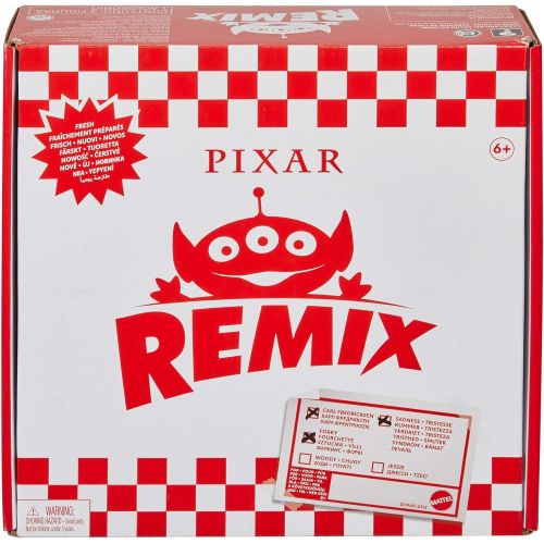  Toy Story 4 Pixar Alien Remix Carl Fredricksen, Forky and Sadness 3 Pack Mashup Character Figures in a Pizza Box Package, Movie Collector Toys Disney and Pixar, Gift Ages 6 Years & Older
