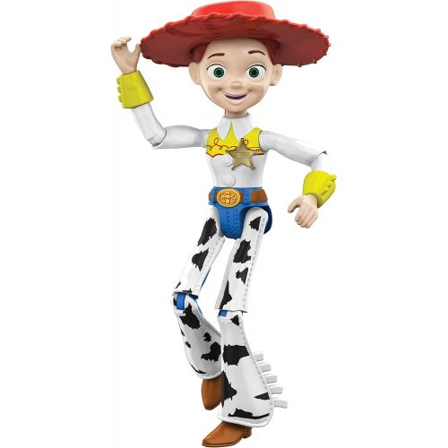  Disney Pixar Toy Story 4 Jessie Core Character Poseable Figure with True to Movie Design for Storytelling Play, Gift for Kids Ages 3 Years & Older , White