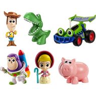 Toy Story 4 Disney and Pixar Toy Story Mini Andys Toy Chest 6 Pack Classic Movie Characters Figures Collection, Woody, Buzz Lightyear, Rex, Bo Peep, Hamm and RC, Compact Size for Story Play at