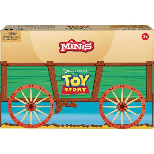  Toy Story 4 Disney and Pixar Toy Story Mini Andys Toy Chest 6 Pack Classic Movie Characters Figures Collection, Woody, Buzz Lightyear, Rex, Bo Peep, Hamm and RC, Compact Size for Story Play at