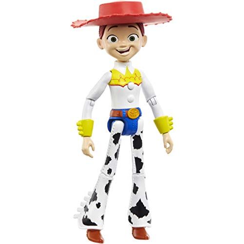  Disney Pixar Toy Story 4 True Talkers Jessie Figure, 8.8 in Tall Posable, Talking Character Figure with Movie Inspired Cowgirl Look and 15+ Phrases, Gift for Kids 3 Years and Older