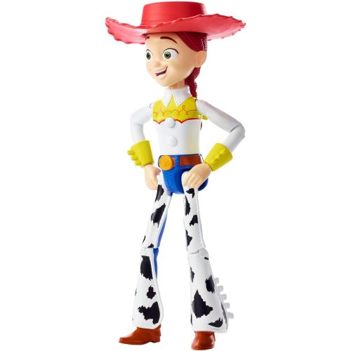  Disney Pixar Toy Story 4 True Talkers Jessie Figure, 8.8 in Tall Posable, Talking Character Figure with Movie Inspired Cowgirl Look and 15+ Phrases, Gift for Kids 3 Years and Older