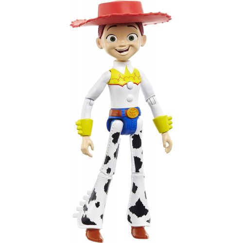  Disney Pixar Toy Story 4 True Talkers Jessie Figure, 8.8 in Tall Posable, Talking Character Figure with Movie Inspired Cowgirl Look and 15+ Phrases, Gift for Kids 3 Years and Older